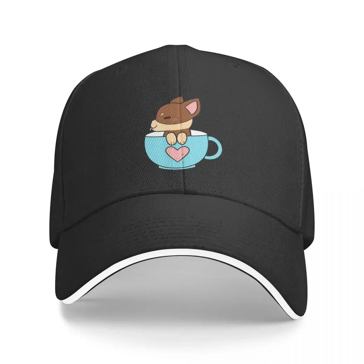 

Teacup Pup Baseball Caps Snapback Fashion Baseball Hats Breathable Casual Outdoor For Men's And Women's Polychromatic