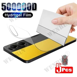 5Pcs Hydrogel Film For Xiaomo Poco X7 X6 Pro 5G Screen Protector For Poco X7 X6 5G Back Film