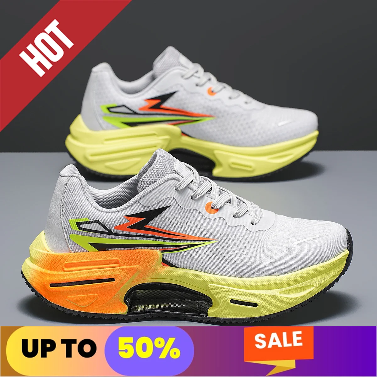 مهنة اللياقة البدنية الاحذية ماراثون الرجال الرياضية حجم كبير 47 48 خفيفة الوزن المرأة مريحة رياضية عدم الانزلاق أحذية رياضية #1