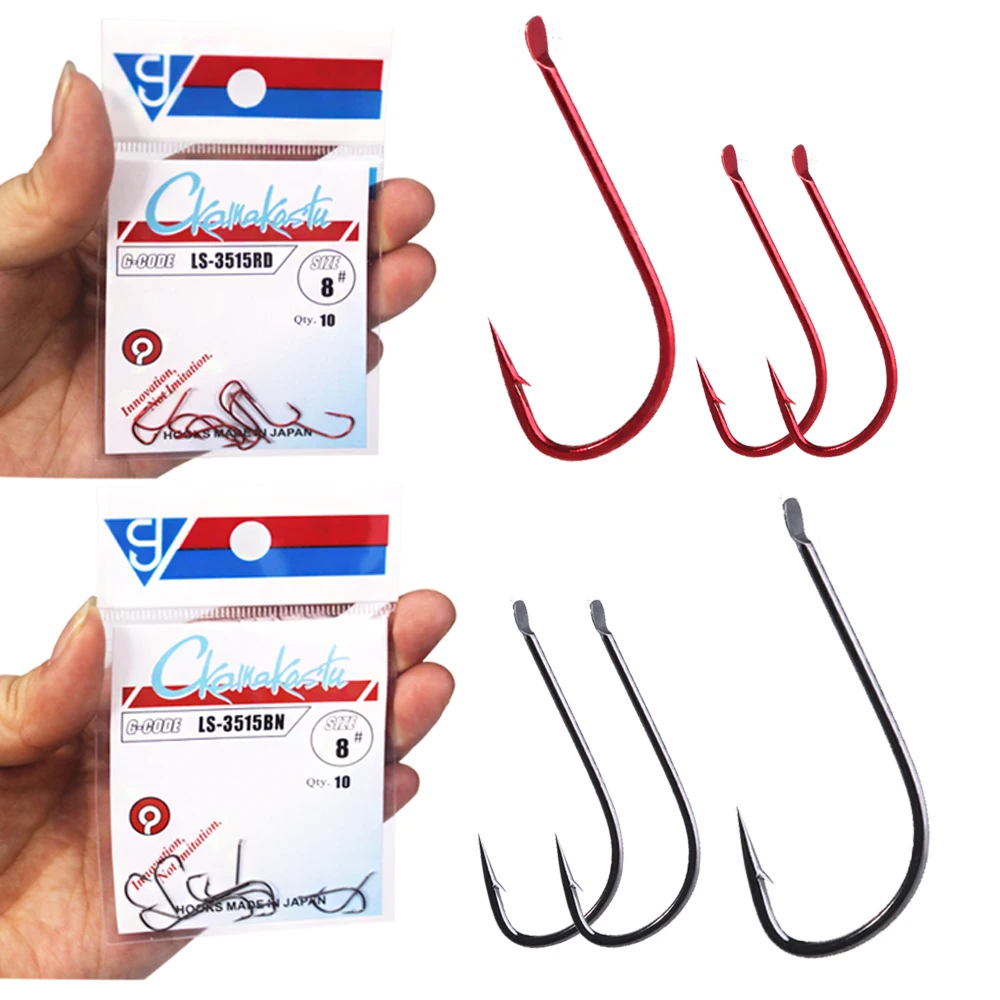 Ckamakastu 3515 Fishhooks Gear Accessories Fishing Hooks Japan Sea Fishing Hooks Saltwater Jig Head Carp Hook Squid Hook Circle