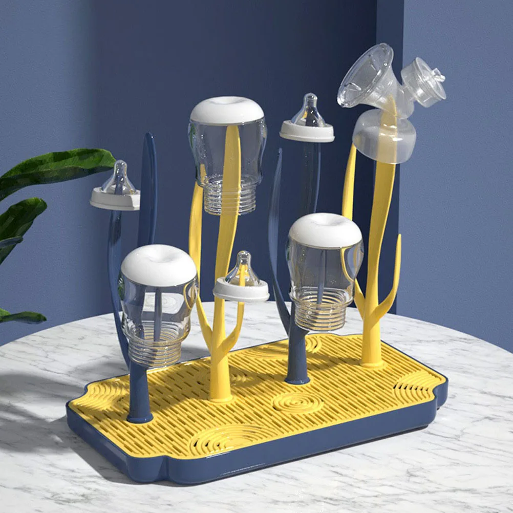 

Baby Bottle Drying Rack Portable Bottle Draining Stand For Countertop Organizer Fit Mugs Cups Water Bottles Accessories