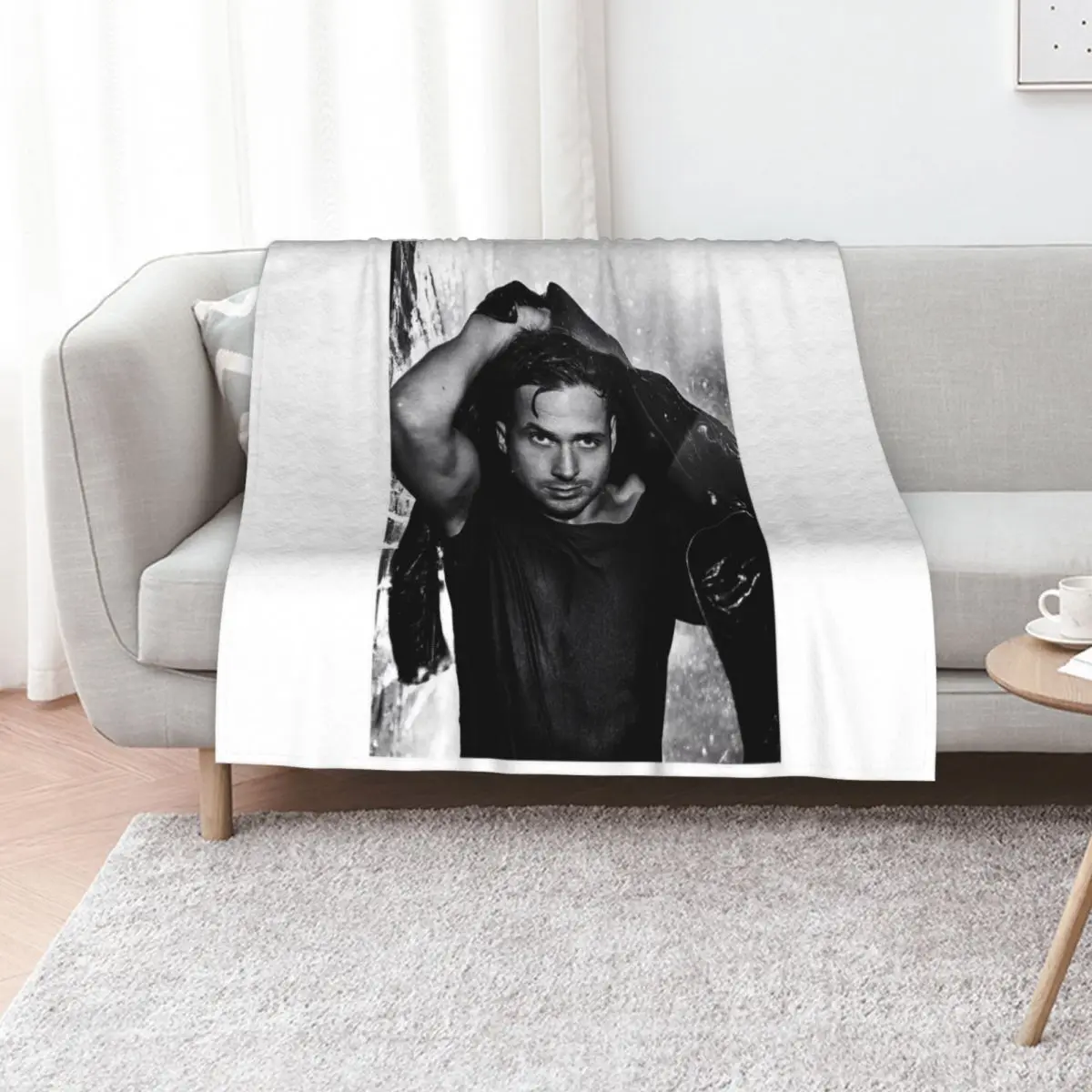 Young Ryan Gosling Throw Blanket Stylish Warm Blanket for Living Room Bedroom