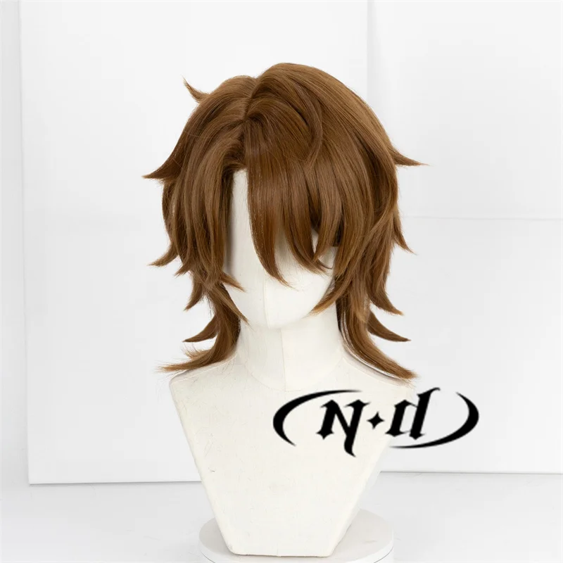 ND galagher تأثيري شعر مستعار ، شعر مستعار Honkai Star ، زي هزلي ، حفلة عيد الهالوين ، الاصطناعية