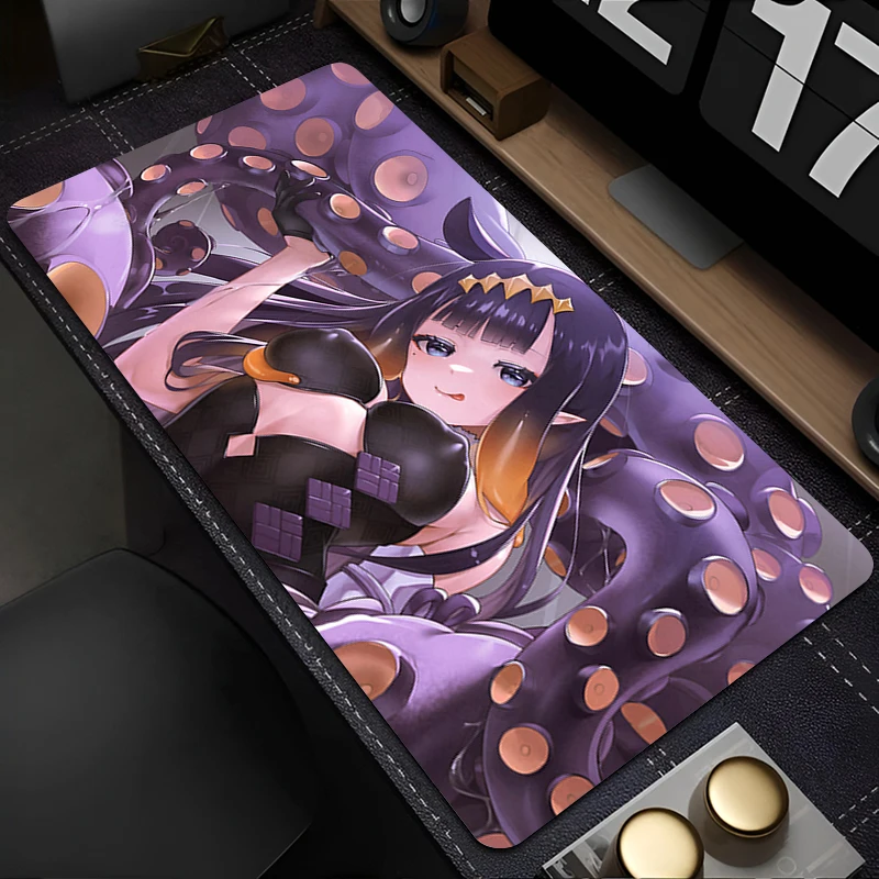 Tapis de souris pour ordinateur portable, accessoires de bureau, pour clavier, tasse en caoutchouc, souple, Hololive La Darknesss, grand tapis de bureau