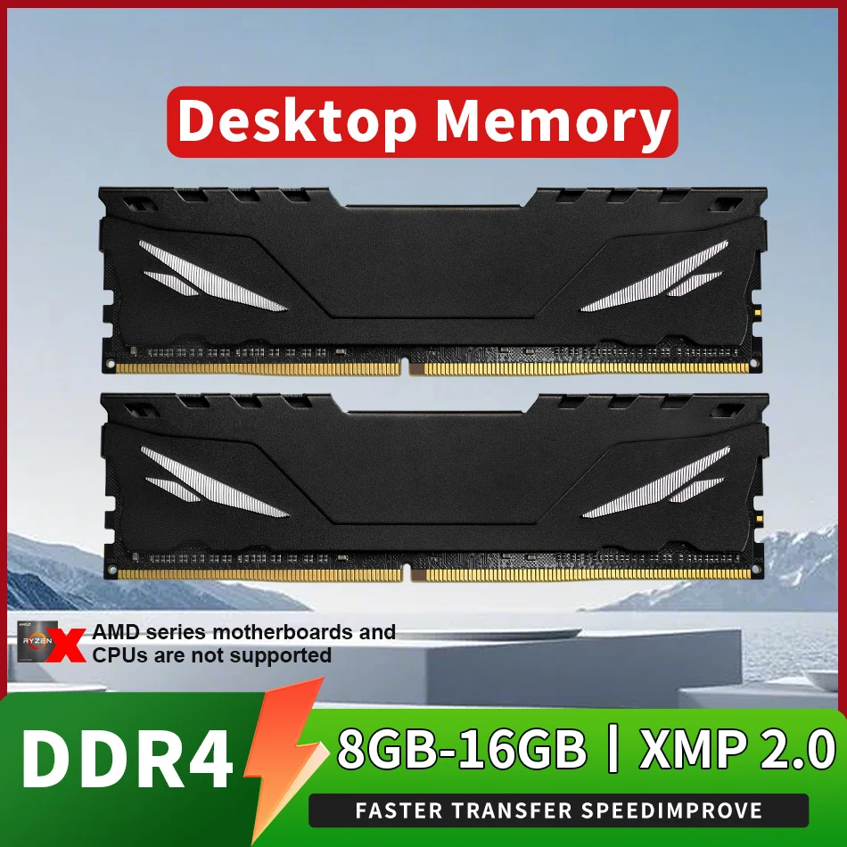 

ENVINDA Memoria Ram DDR4 8 ГБ 16 ГБ 2666 МГц 3200 МГц DDR4 Настольная память 288pin Udimm XMP2.0 Радиатор для материнской платы