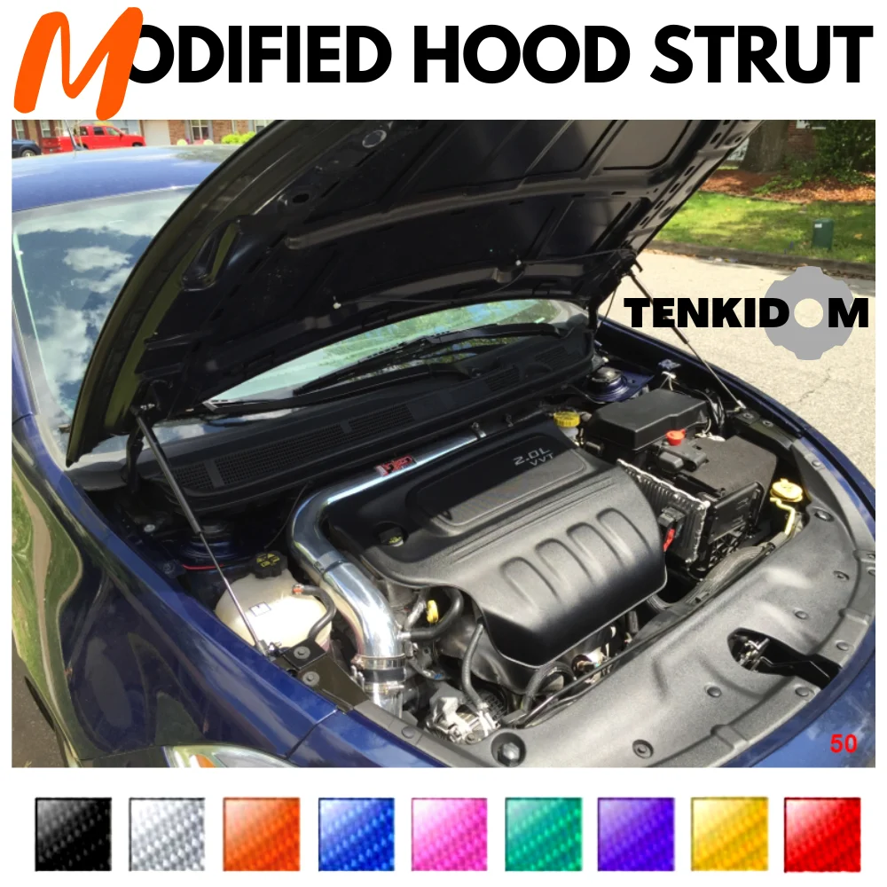 Front Hood Struts for Dodge Dart (PF) 2012-2016 Shock Lift Supports Bonnet Gas Dampers Springs No-Drill