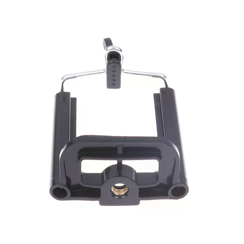 

1pc Universal Stretchable Black Phone Holder Stand with 1/4 Inch Nut Screw Hole Selfie Stick Camera Phone Clip Accessories