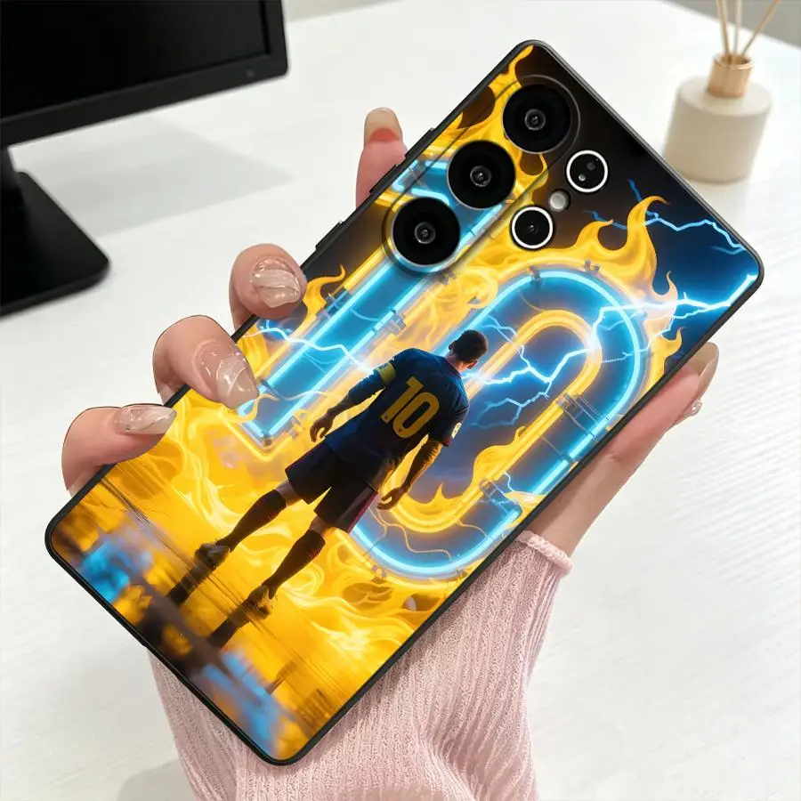 Soccer Number Case for Samsung Galaxy S26 Ultra S24+ S10 S9 S20 S25 Plus S21 FE S26+ Note 20 8 9 10 S23 S25+ S24 Phone Cover