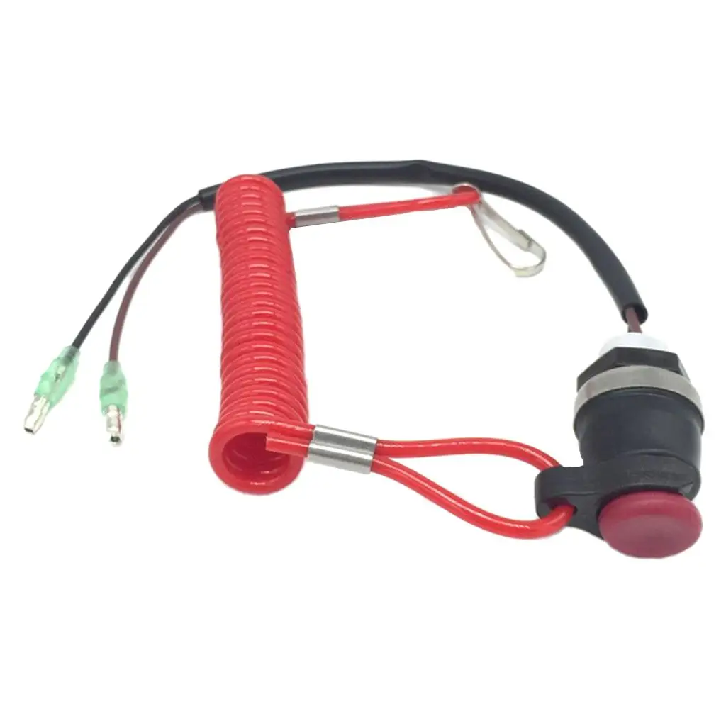 Motocicleta Scooter ATV barco motor Kill Stop interruptor cable de sujeción cordón accesorios para