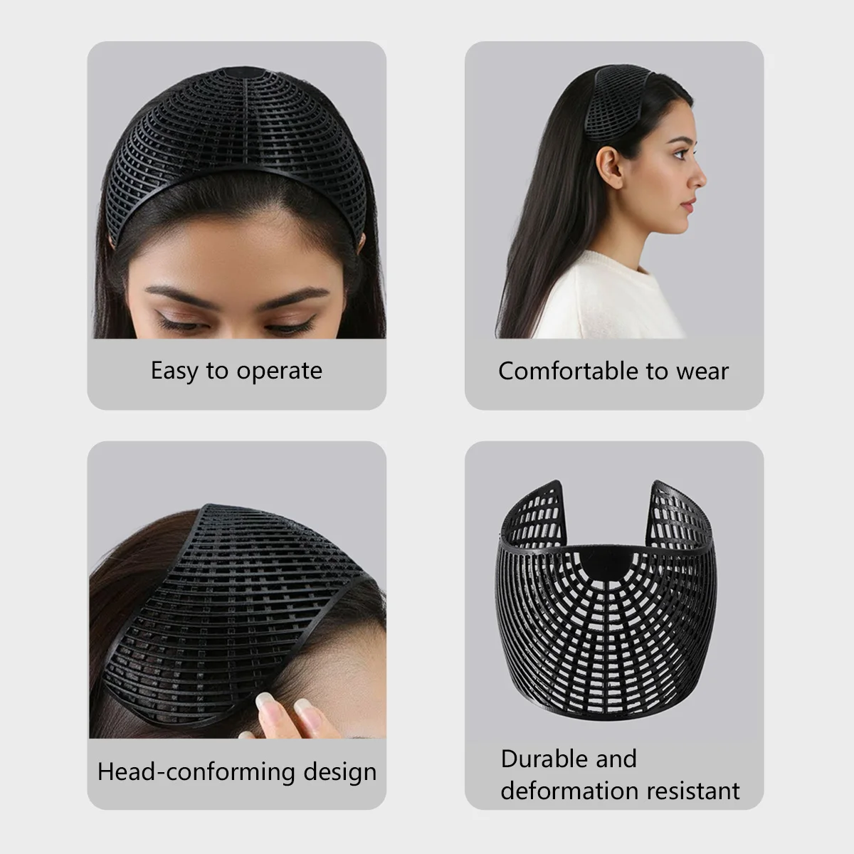 Hot Trend Hijab Hair Accessories Non-slip TAJ Hijab Crown 3d Serart Nylon Underscarf Hair Crown Scarf Headscarf for Muslim Women view 2