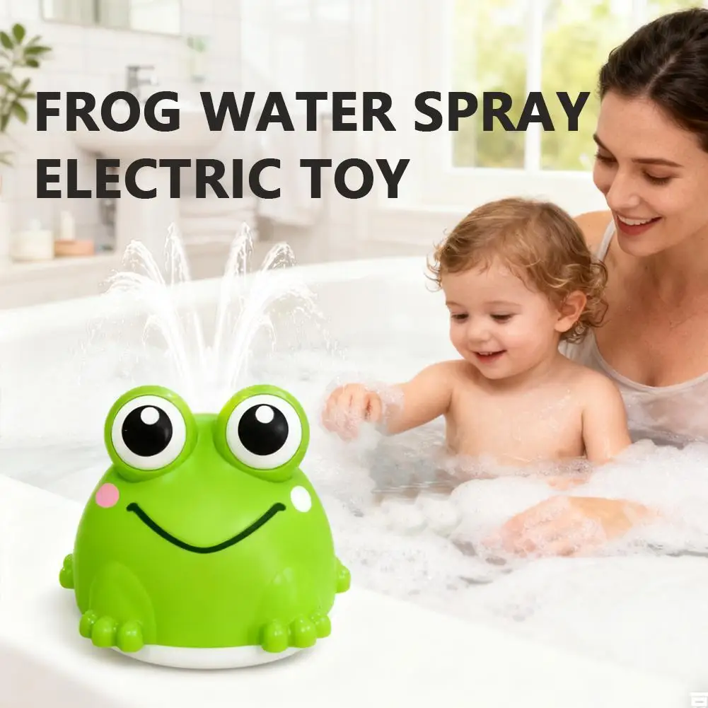 

Auto-Sensing Spray Frog Bath Toy Frog Water Spray Electric Toy LED Light Button Baby Shower Water Play Toy For Kids Gifts