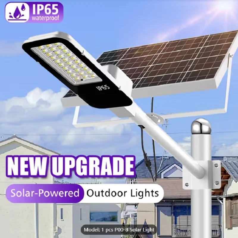 Ultrahelle Solar-Wegeleuchten 6000mAh LED-Gartenleuchten Außen-Solarstraßenlampen Geeignet für Straßen, Höfe, Garagen, Terrassen