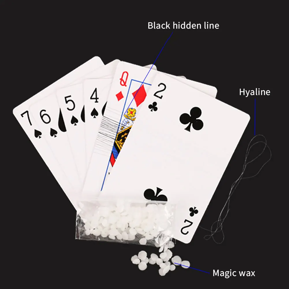 Magic Floating Flying Cards Tricks Funny Gadgets Levitating Spinning Poker Cards Professional Magic Tricks Close-up Magic Props