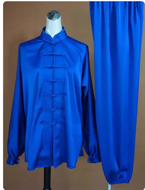 High Quality Soft Elastic  Imitation Silk Tai Chi Training Pants for Morning Exercise Martial Arts Sanda Competition