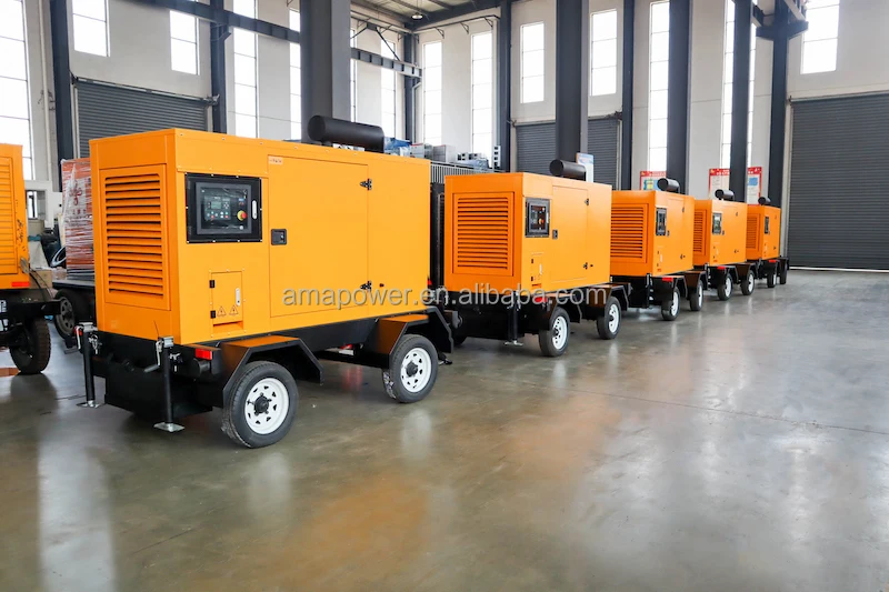 الكمون 6BT5.9-G2 محرك 80kw 100kva الطاقة الصامتة مقطورة مولدات الديزل مجموعة أفضل الأسعار