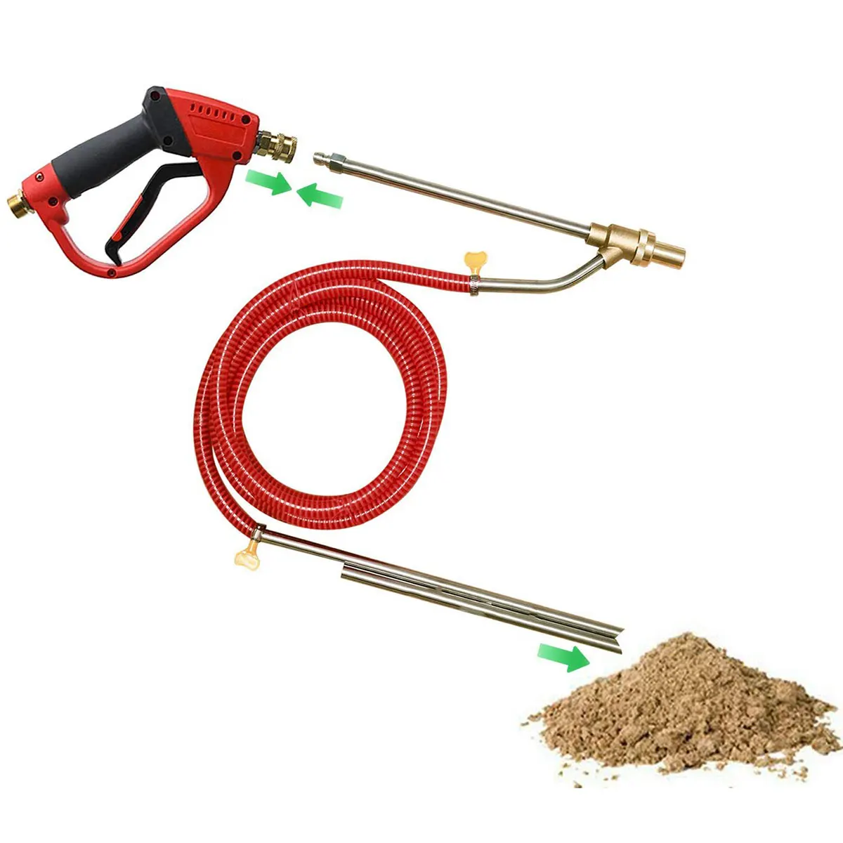Pressure Washer Sandblasting Gun Sandblaster Blasting Kit Lance for Rust Removal Abrasive Cleaning Hose For Karcher/Parkside