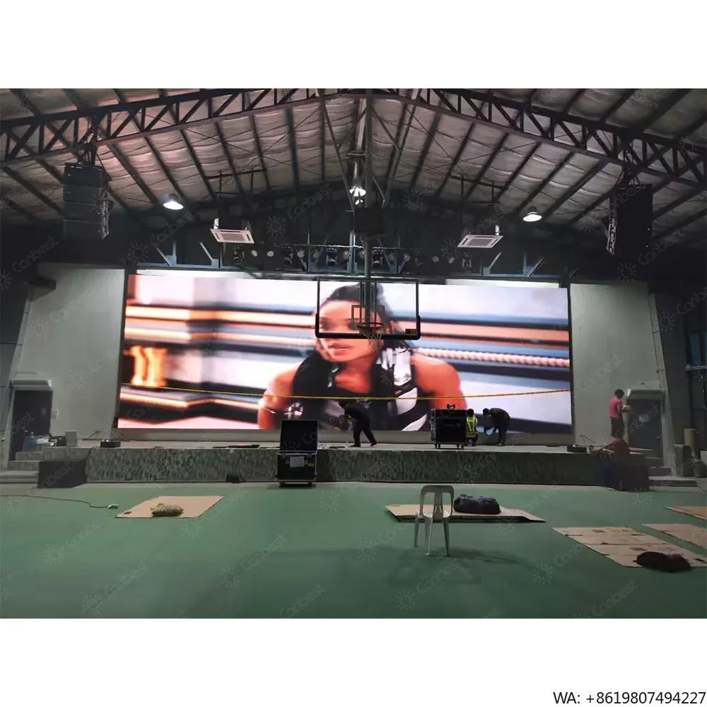 8x20ft P2.5 Wall Mounted Indoor LED Video Wall Billboard Large HD LED Display Screen for Home Cinema Theater Visual Experience