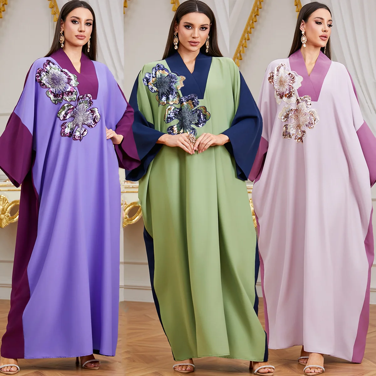 

Ид Джеллаба, вышивка, абайя, аббая для женщин, мусульманское платье, свободный халат, Дубайский кафтан, Рамадан, Kebaya, кафтан, марокеин, женский халат