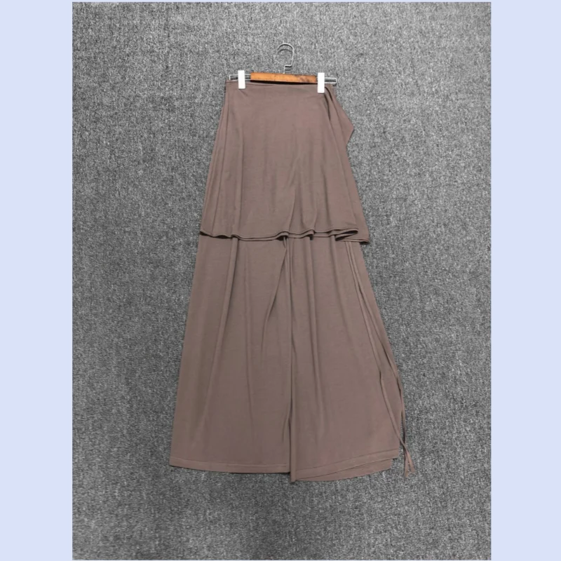 26 year new elastic waistband detachable lace up women's hanging loose casual wide leg pants
