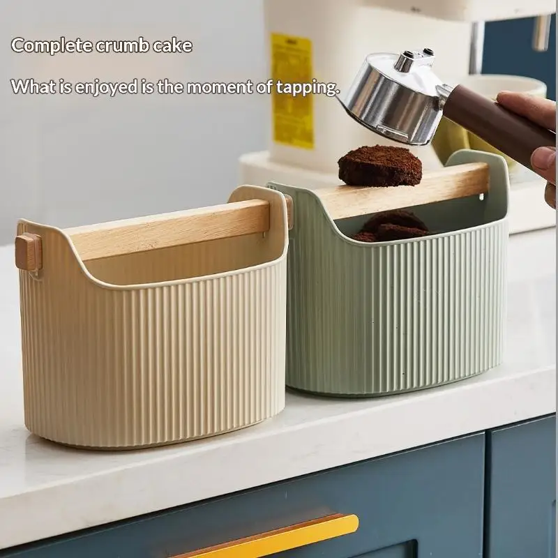 Coffee Grind Knock Box Silicone Anti-slip Espresso Dump Bin Easy Empty Barista Tool for Home Cafe Coffee Lovers