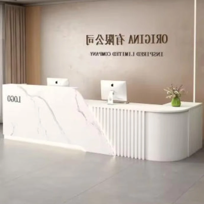 

Customized Size Reception Desk, 220cm