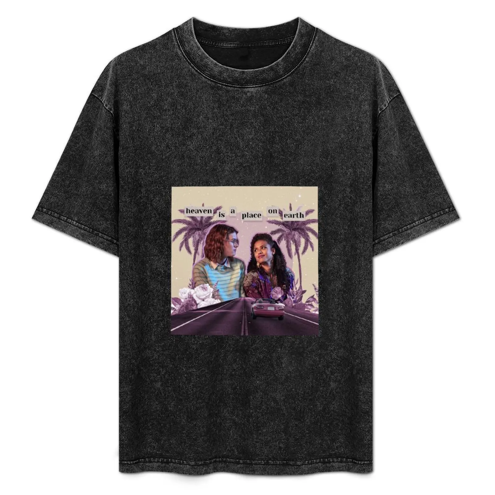 Camiseta Collage San Junipero básica con cuello redondo y manga corta