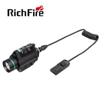 Richfire Tactical Flashlights SST40 1000LM+Laser Sight Combo Weapon Gun Light with Rechargeable Battery for Hunting -20mm Rail