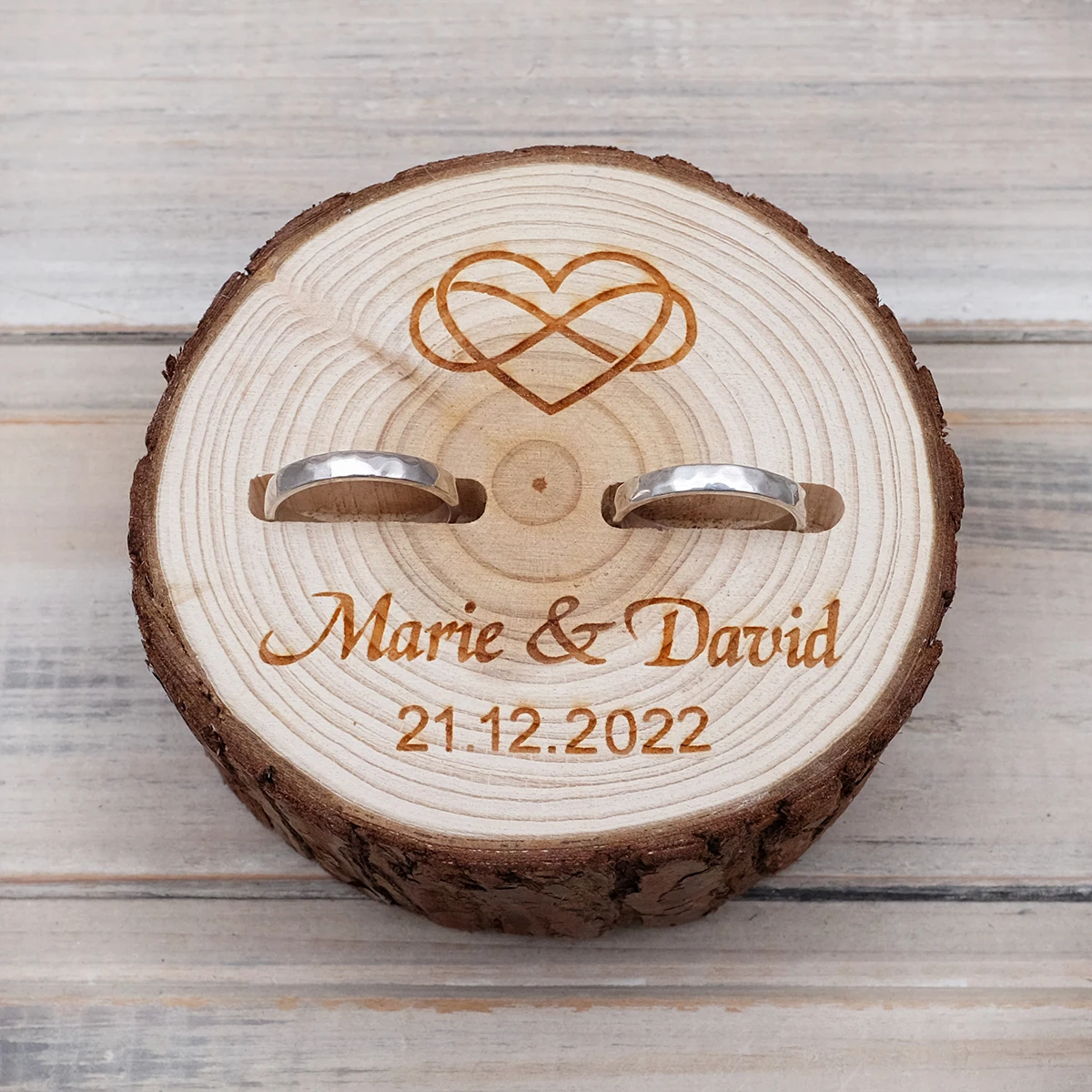 Custom Wedding Ring Box Personalized Wooden Wedding Rings Box Rustic Wedding Box Engagement Ring Holder Proposal Ring Pillow