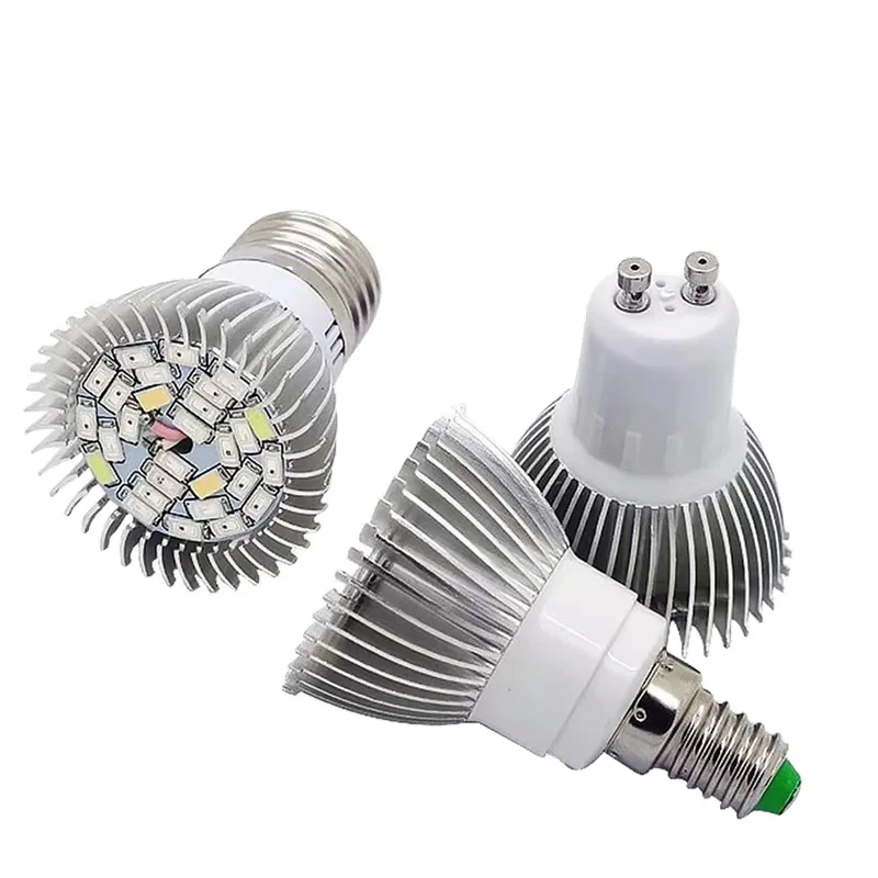 18W 28W Full Spectrum Plant Grow Lamp E27 E14 Socket Sunlike Bulb Indoor Potted Succulent Supplement Light