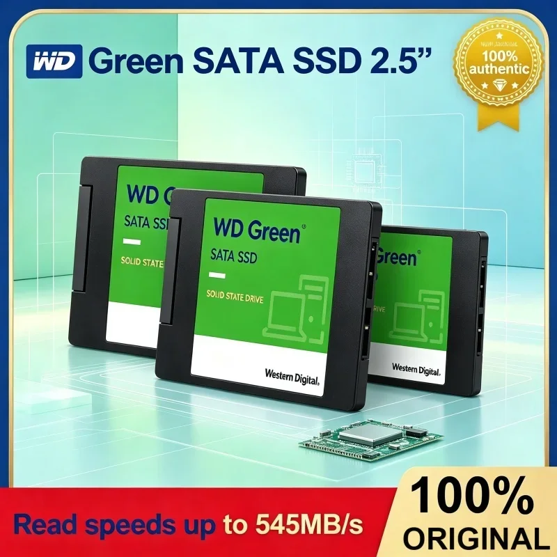 Original WD Green 250GB 1TB 2TB Internal Solid State Disk 2.5" SATA3 SATA SSD For Notebook Desktop PC Hard Drive