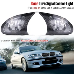 Car Turn Signal Light Lamp Housing Corner Lamp No Bullb For BMW 3 Series E46 2002 2003 2004 2005 Sedan Facelift Car Accessories