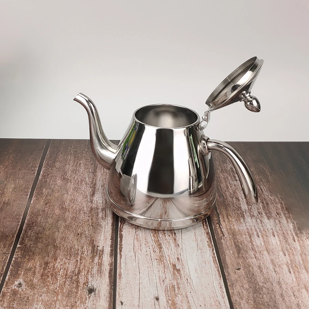 

Stainless Steel Teakettle Vintage Spout Kettle for Induction Gas Stove Home Kitchen Boiling Water Pot Household Heating