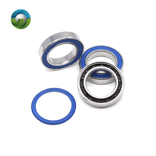 Imagen 2 del producto S6802 2RS Rodamiento cerámico híbrido inoxidable 15x24x5 mm ABEC-9 (1 PCS) Soportes inferiores y repuestos de bicicleta Rodamientos de bolas Si3N4