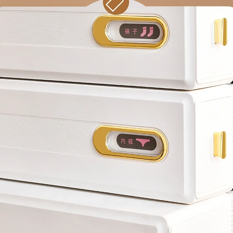 Pull-out Wardrobe Wall Mounted Panties Socks Storage Drawer No Pouch Sticky Bras Ties Underwear Organizer Sorting Drawer Box