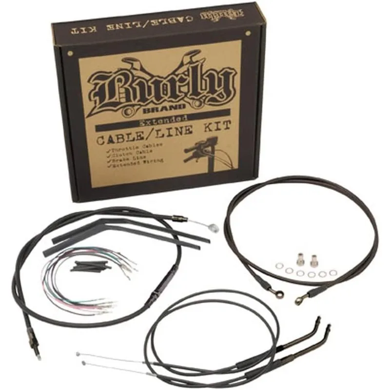 

BURLY B30-1036 Cable/Brake Line Kit for 12" Height Apehanger Handlebars