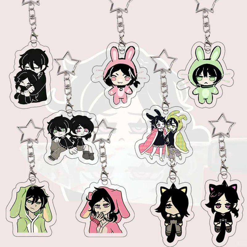 

Andy Lily's Coffin Acrylic Keychain Cp Set Bag Decor Pendant Accessories Keyring Exquisite Pendant Anime Cartoon Birthday Gift