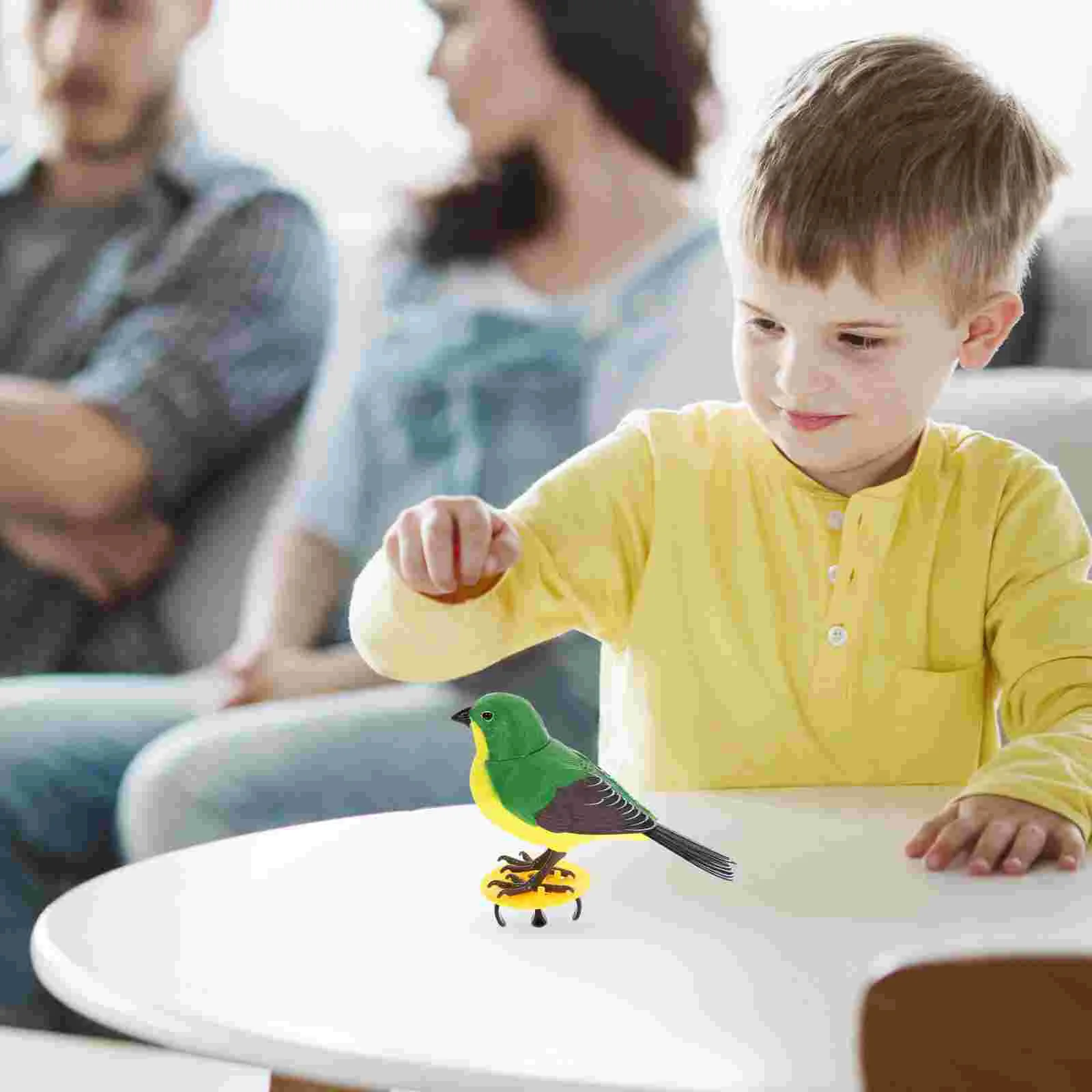 

Bird Toys for Plaything Simulation Voice-controlled Single Finger Clip Watch with Electric Children's Induction Small Ornament