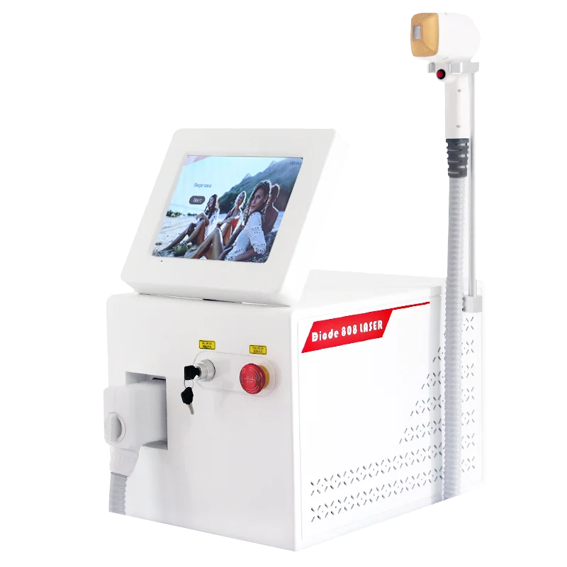 Diode Laser 808nm Hair Removal Machine Alexandrit Permanent Removal 3 wavelengths cooling Head Painless Laser Epilator