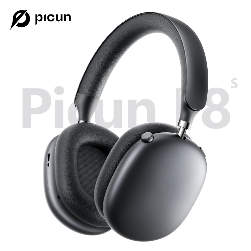 Picun F8S ANC Drahtlose Kopfhörer 3D Spatial Audio Head Tracking -54dB ANC HIFI Bluetooth 6.0 Headset ENC HD Mic Low-Latency APP