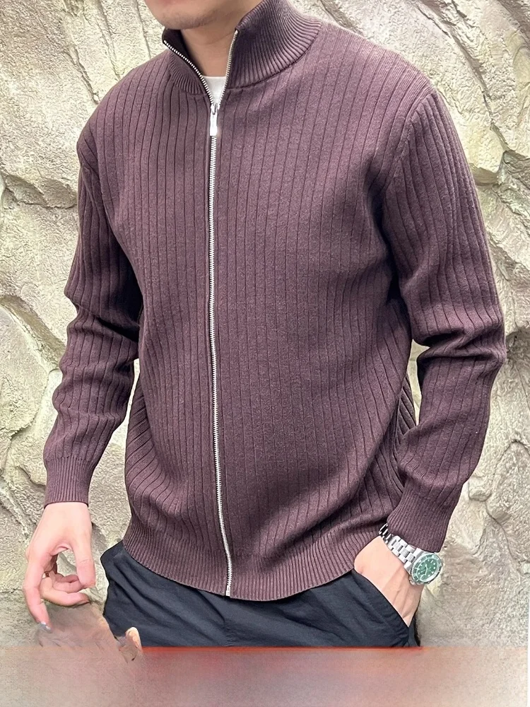 

Ele Gentleman Sle вязаный кардиган свитер мужская модная верхняя одежда осень Новое поступление молодежный Vitali Long Sve теплый