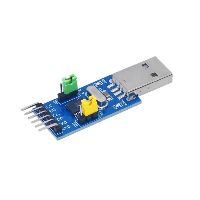 1Set USB To IIC Adapter Module USB To IIC I2C UART Converter Adapter Module Electronic Components Plastic