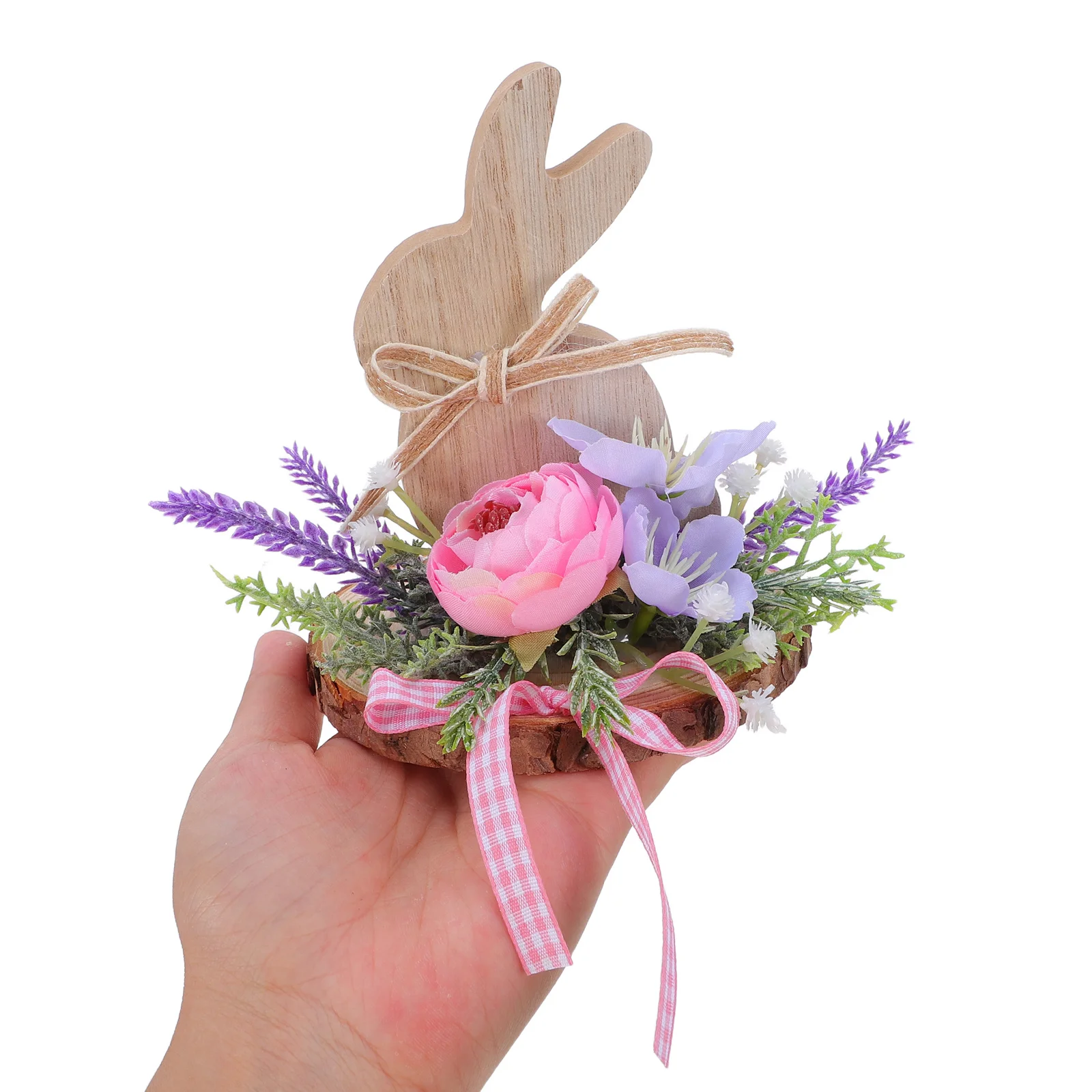 

Easter Wreath Rings Natural Rattan Base with Floral Accents for Door Wall Hanging Springtime Celebration Decor