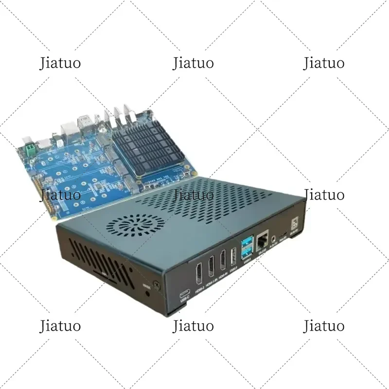 for FriendlyELEC CM3588 Plus NAS Kit SDK 2.5Gbps Rockchip RK3588 CPU Dev Board 4xPCIe3.0 4K/8K 4 NVMe HDMI IN Case