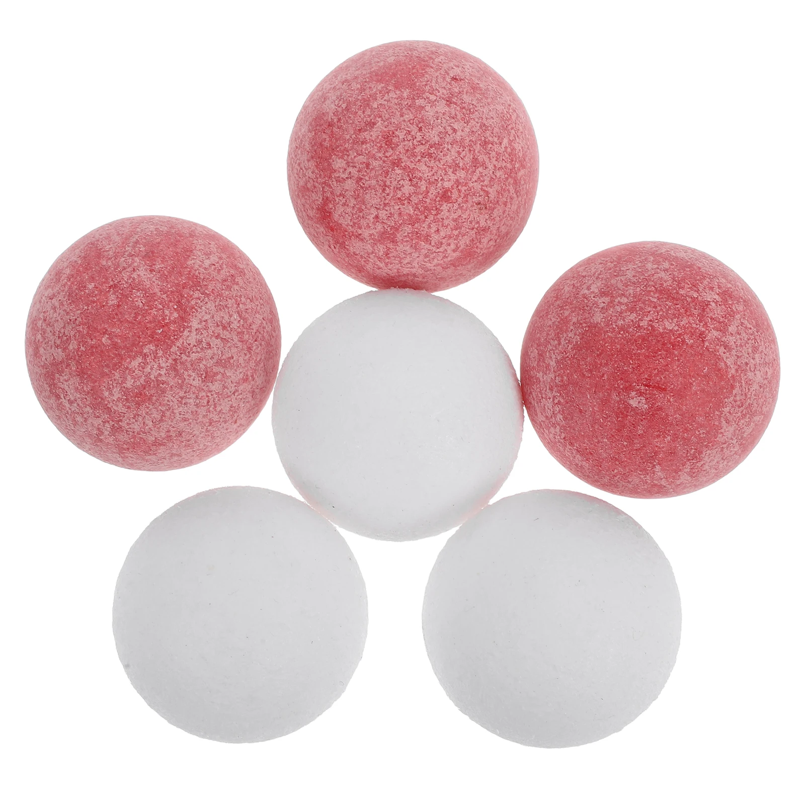 

6pcs Soccer Balls Tabletop Football Balls 36mm Matte Replacement for Foosball Game Tabletop Football Toy Party