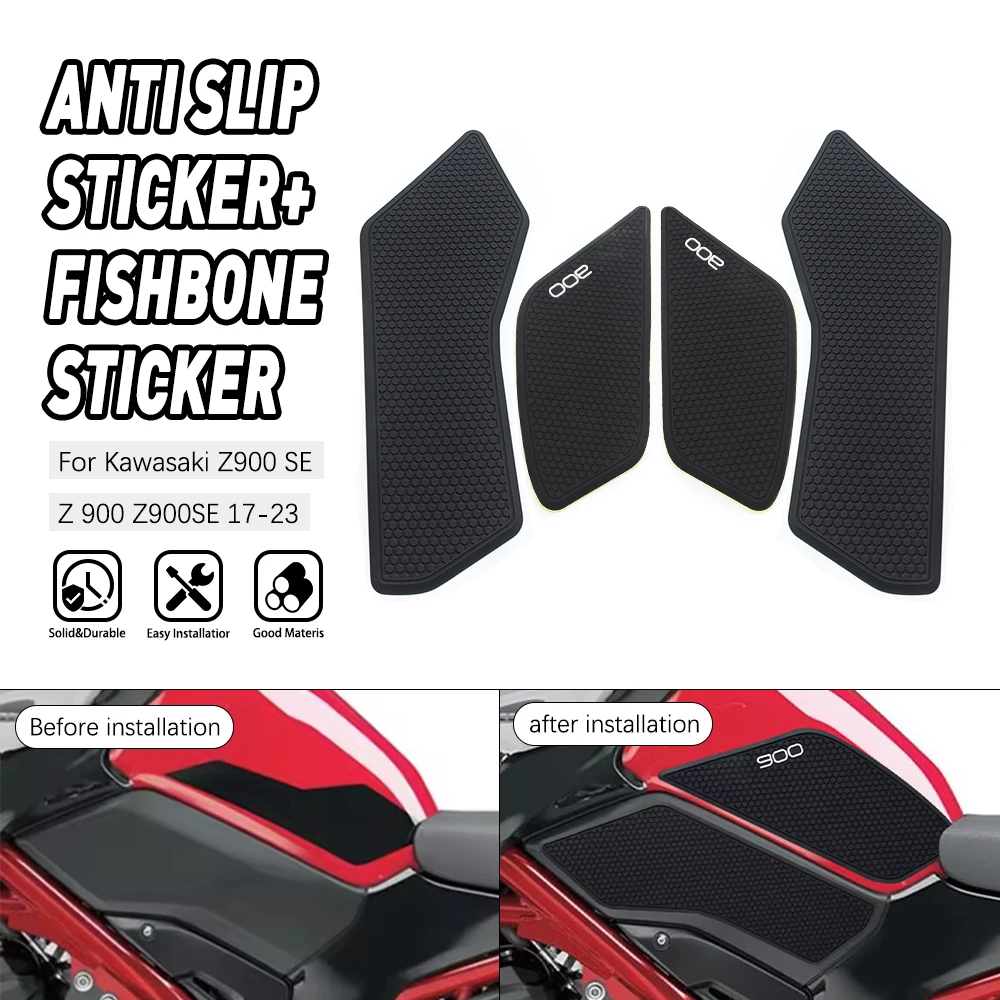 

Sporty Motorcycle Side Anti Slip Protector Tank Pad Sticker For Kawasaki Z900SE Z 900 SE Z900 SE 2017 2018 2019 2021 2022 2023
