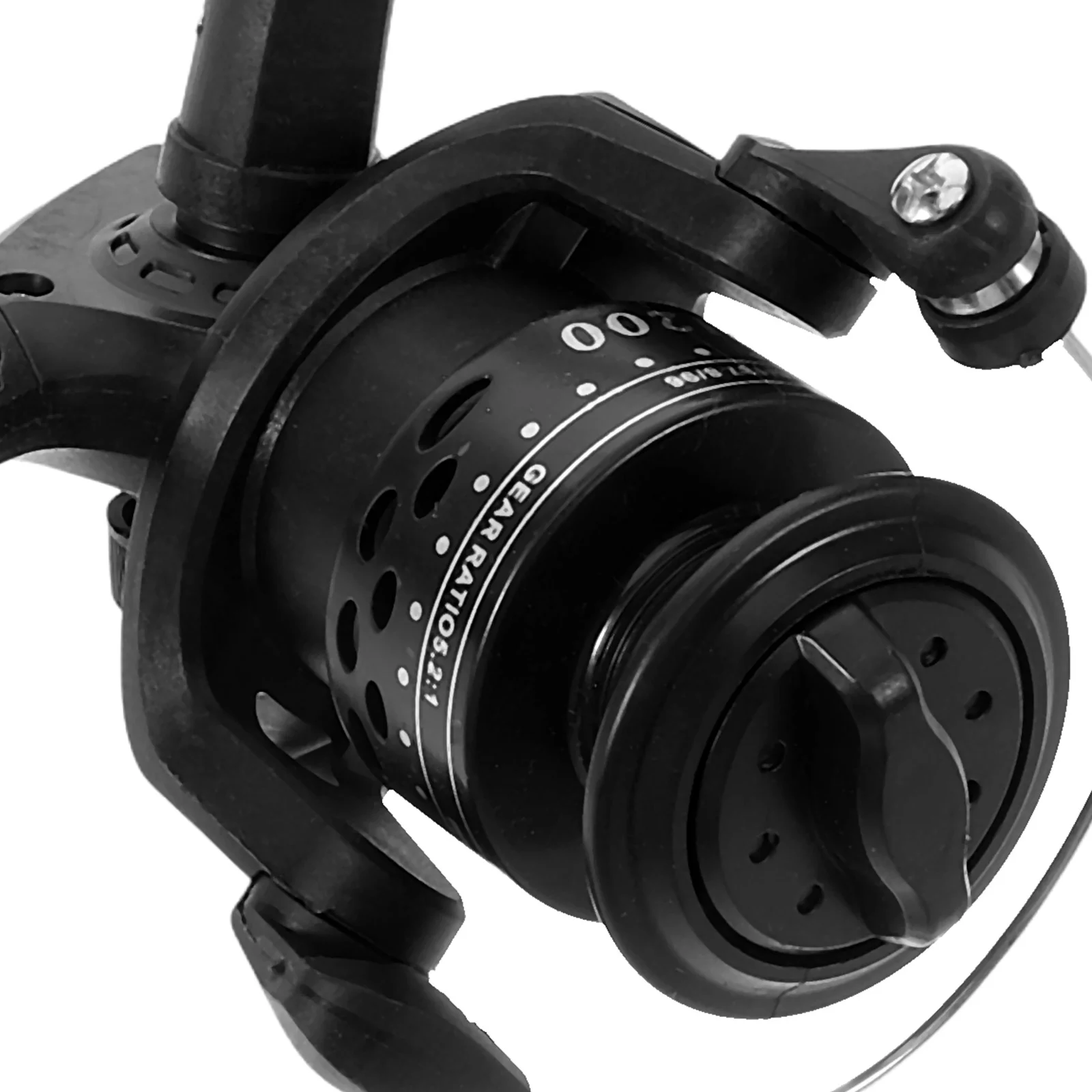 Fishing Reel Rocker Bait Saltwater Spinning Multifunction Black Plastic Casters