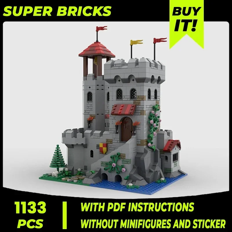 Moc Building Blocks Castle Model Riverside Outpost Technical Bricks DIY Assembly Construction Toys For Child Holiday Gifts