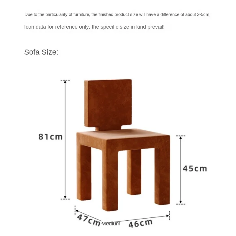 Diseño de forma de estilo Simple italiano se puede utilizar en la sala de estar, taburete de comedor, silla de vestidor de dormitorio o silla de ocio para el hogar