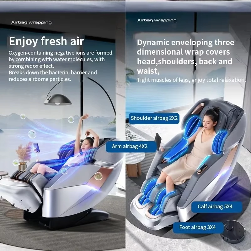 DC‑211 Electric Massage Chair Full Body Zero Gravity Massage Chair Home Office Relaxation Heating Massage Sofa Chair For Indoor