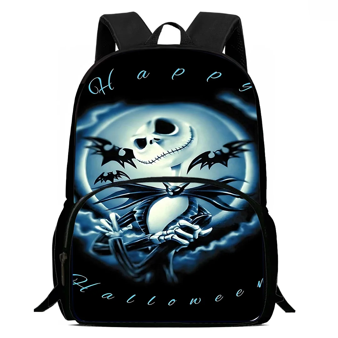 Disney Jack Skellington Kids Backpacks Boys Girls Student Birthday Gift Child School Bags  Capacity Camping Durable Rucksack